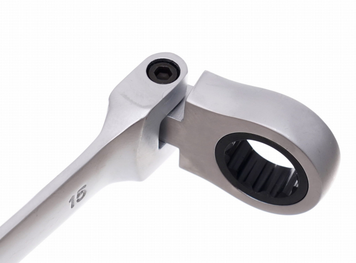 Set 12 chei cu clichet articulate 8-19mm 12bucati piese cap flexibil Cr-V (KD10947) [10]