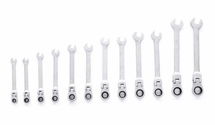 Set 12 chei cu clichet articulate 8-19mm 12bucati piese cap flexibil Cr-V (KD10947) [7]