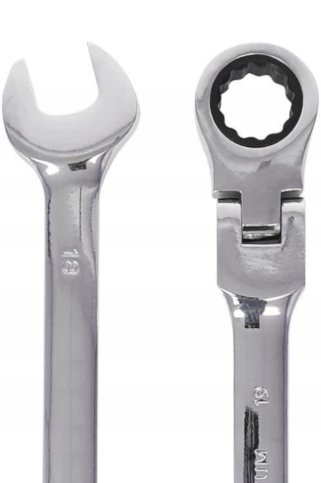 Set 12 chei cu clichet articulate 8-19mm 12bucati piese cap flexibil Cr-V (KD10947) [12]