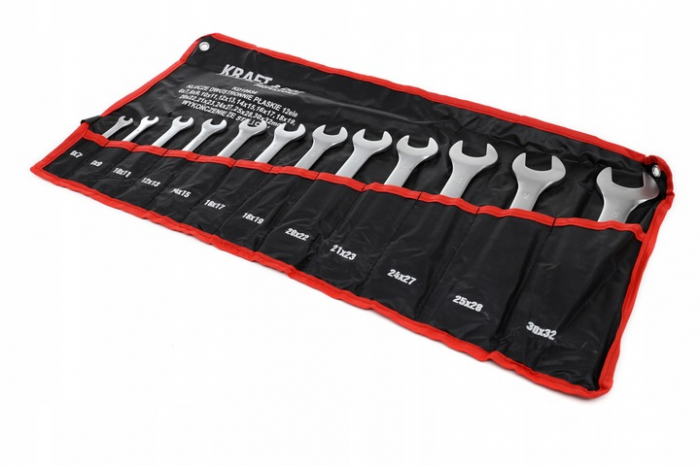 Set 12 chei fixe 6-32mm 12 bucati piese Chrome-Vanadium Cr-V furca (KD10934) [2]