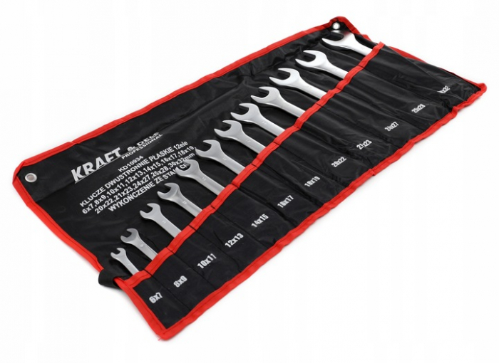 Set 12 chei fixe 6-32mm 12 bucati piese Chrome-Vanadium Cr-V furca (KD10934) [5]