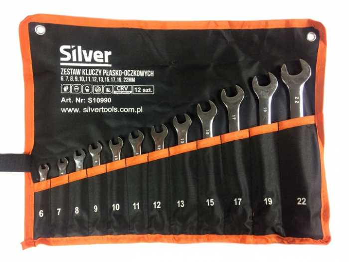 Set 12 chei fixe combinate 6-22mm 12bucati piese Chrome-Vanadium Cr-V (S10990) [3]