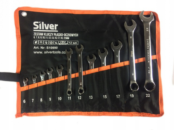 Set 12 chei fixe combinate 6-22mm 12bucati piese Chrome-Vanadium Cr-V (S10990) [2]