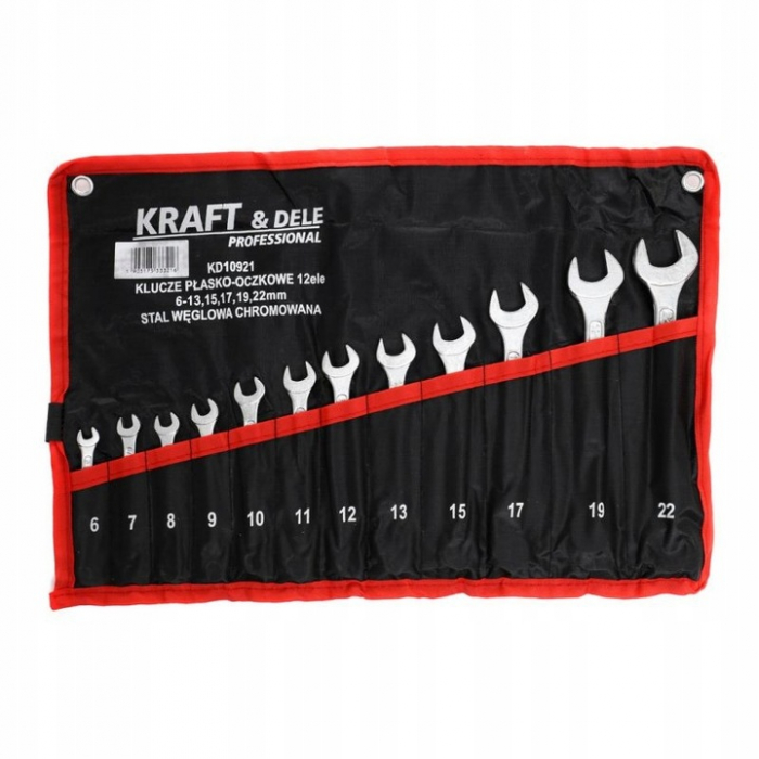 Set 12 chei fixe combinate 6-22mm 12bucati piese Cr-V (KD10921) [4]