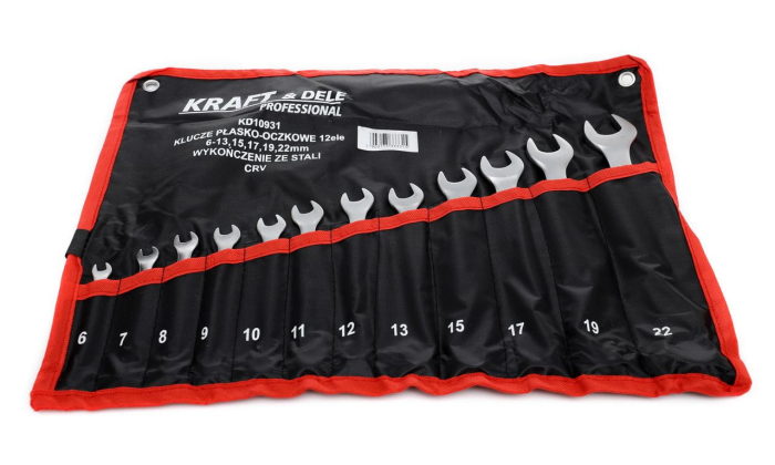 Set 12 chei fixe combinate 6-22mm 12bucati piese Cr-V (KD10931) [2]