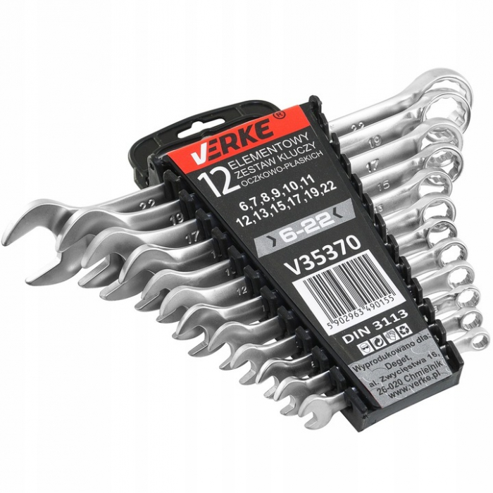 Set 12 chei fixe combinate 6-22mm 12bucati piese Cr-V (V35370) [3]