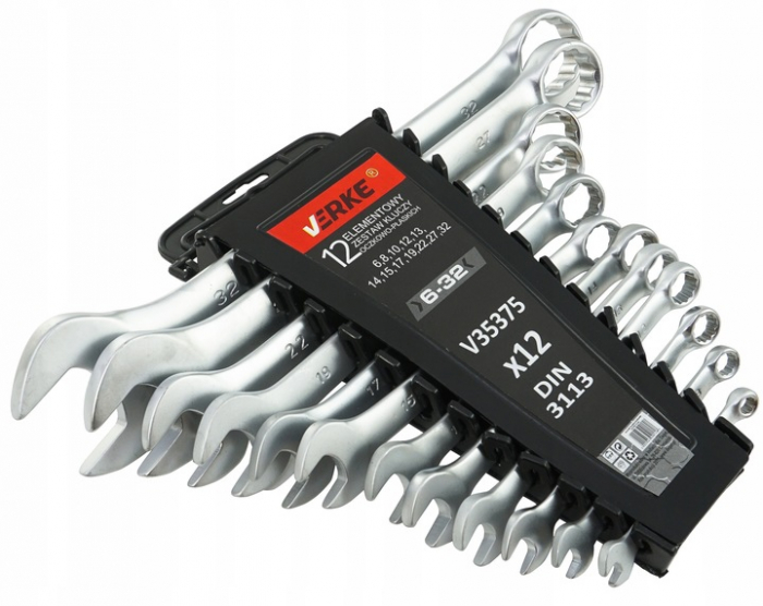 Set 12 chei fixe combinate 6-32mm 12bucati piese Cr-V (V35375) [2]