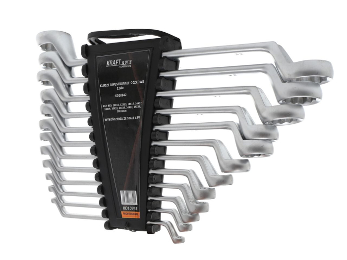 Set 12 chei inelare cu cot 6-32mm 12bucati piese Chrome-Vanadium Cr-V (KD10942) [3]