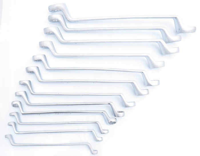 Set 12 chei inelare cu cot 6-32mm 12bucati piese Chrome-Vanadium Cr-V (M58116) [6]