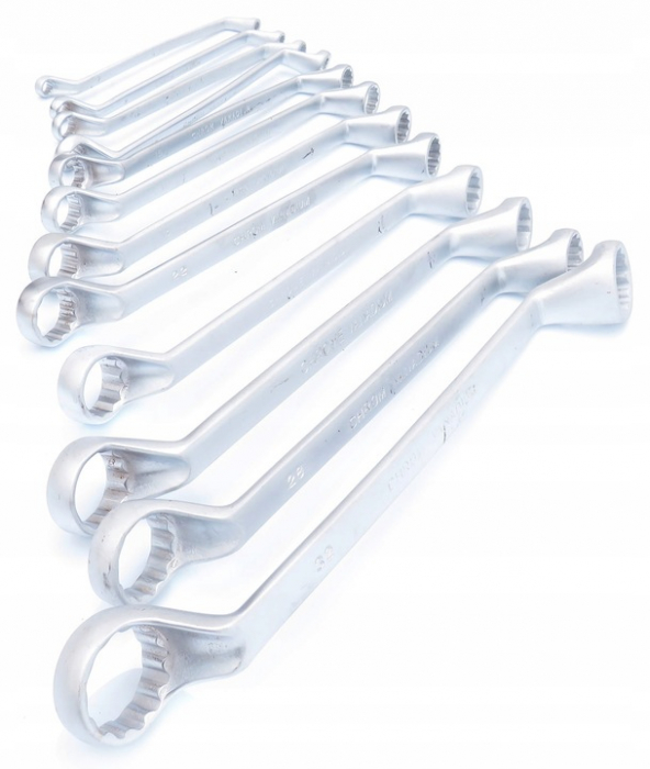 Set 12 chei inelare cu cot 6-32mm 12bucati piese Chrome-Vanadium Cr-V (M58116) [2]