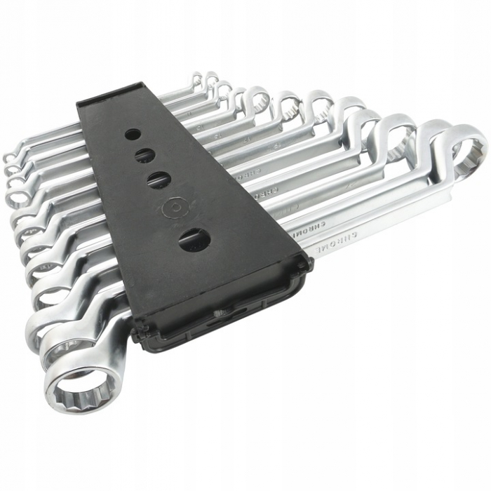 Set 12 chei inelare cu cot 6-32mm 12bucati piese Chrome-Vanadium Cr-V (V35385) [5]
