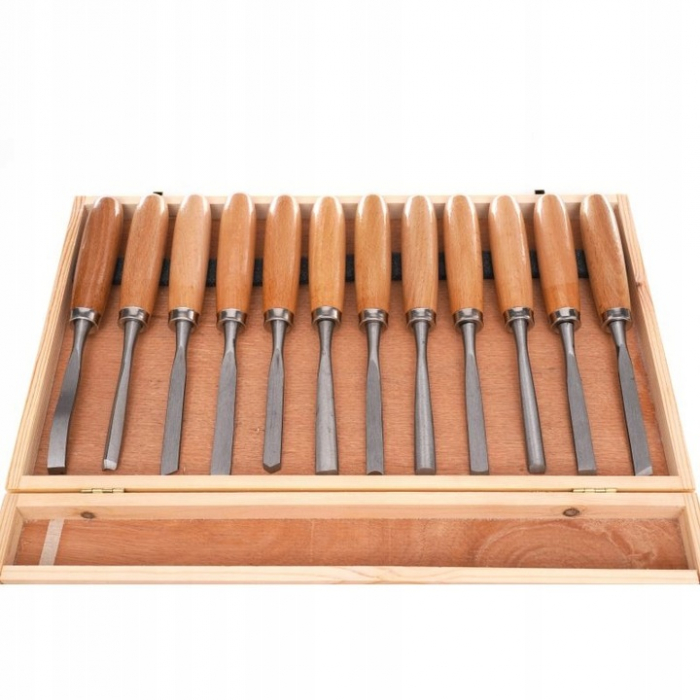 Set 12 dalti cu maner lemn (KD11775) [4]