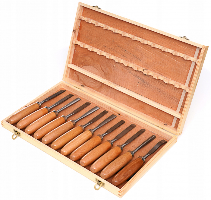 Set 12 dalti cu maner lemn (KD11775) [1]