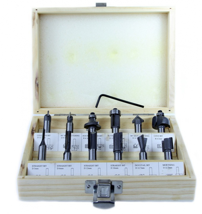 Set 12 freze lemn prindere 8mm (M22549) [1]