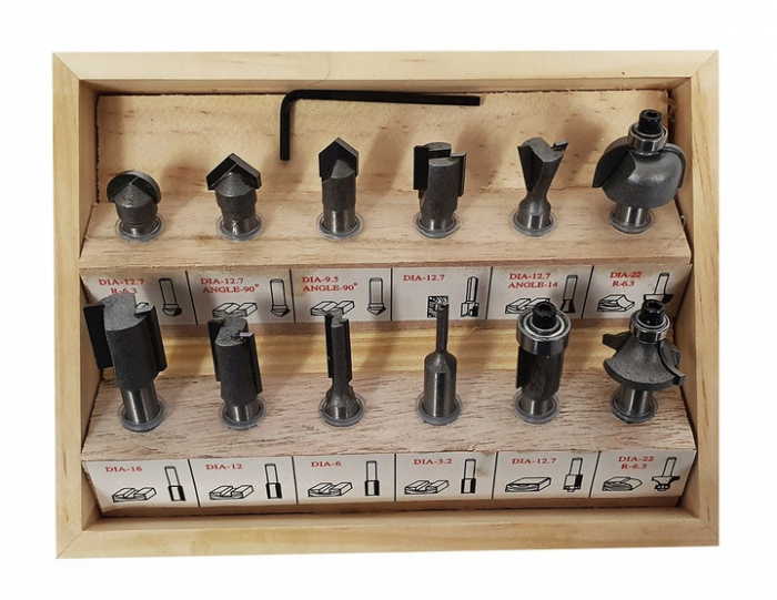 Set 12 freze lemn prindere 8mm (S10326) [4]