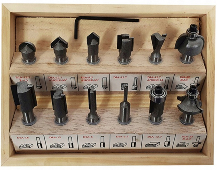 Set 12 freze lemn prindere 8mm (S10326) [5]