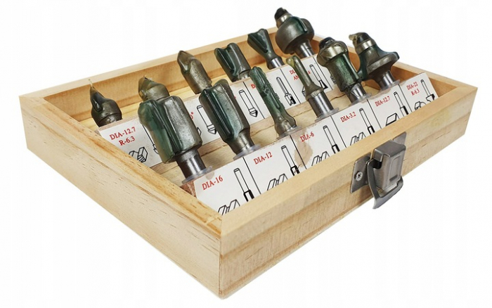 Set 12 freze lemn prindere 8mm (S10326) [2]
