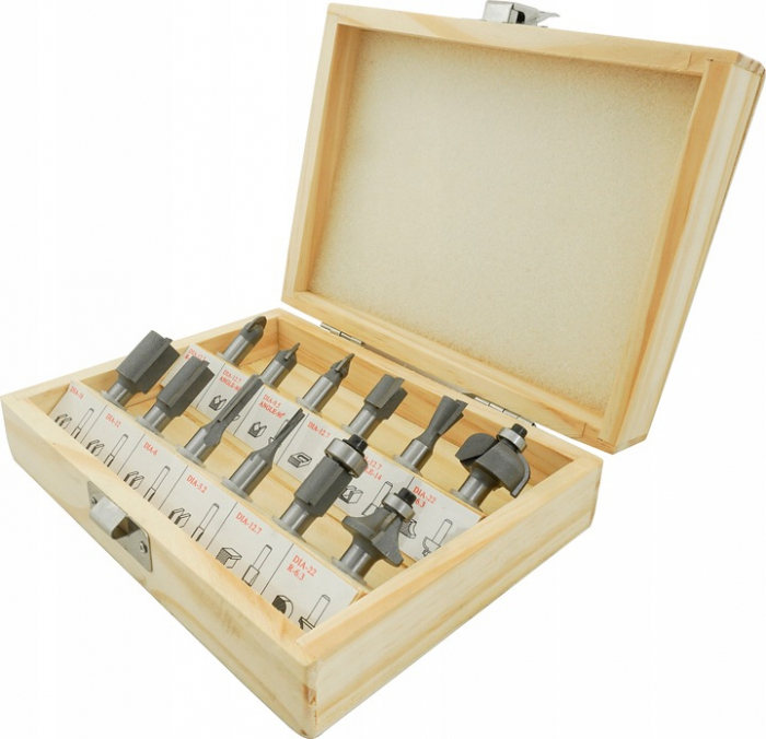 Set 12 freze lemn prindere 8mm (V05068) [5]
