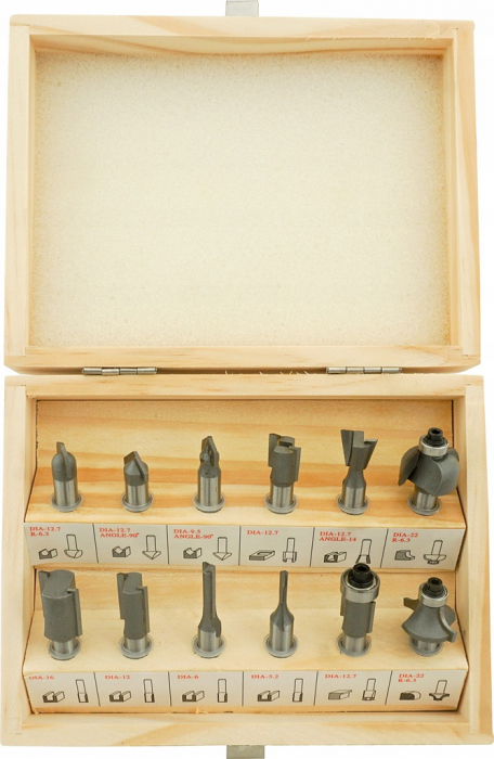 Set 12 freze lemn prindere 8mm (V05068) [6]