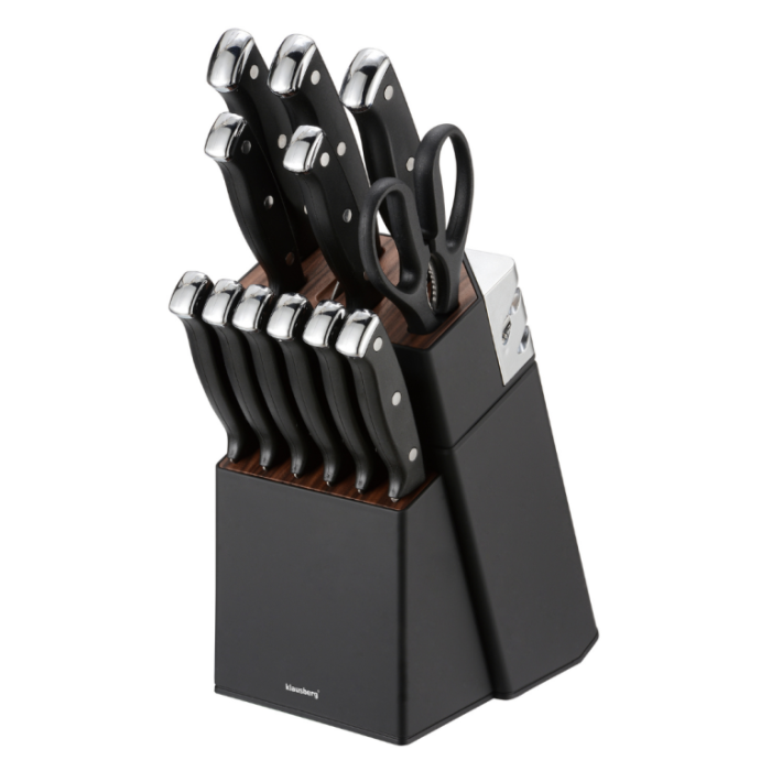 Set 13 cutite cu ascutitor si suport din otel inoxidabil (KB-7985) [10]