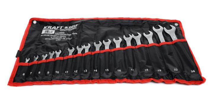 Set 16 chei fixe combinate 6-24mm 16bucati piese Chrome-Vanadium Cr-V (KD10932) [2]