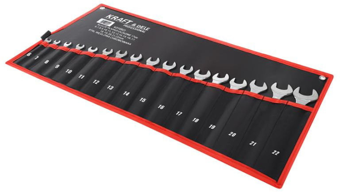 Set 17 chei fixe combinate 6-22mm 12bucati piese placate crom (KD10923) [5]