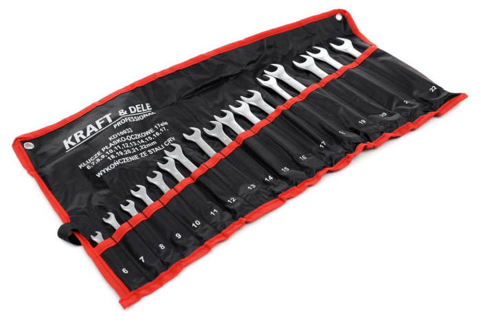Set 17 chei fixe combinate 6-22mm 17bucati piese Chrome-Vanadium Cr-V (KD10933) [4]