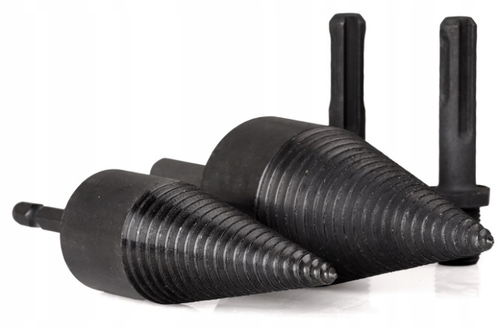 Set 2 burghie con despicator lemn pentru bormasina cu impact percutie + 3 adaptoare (S12043) [3]