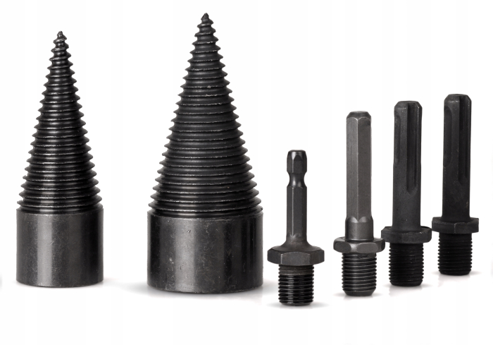 Set 2 burghie con despicator lemn pentru bormasina cu impact percutie + 3 adaptoare (S12043) [5]