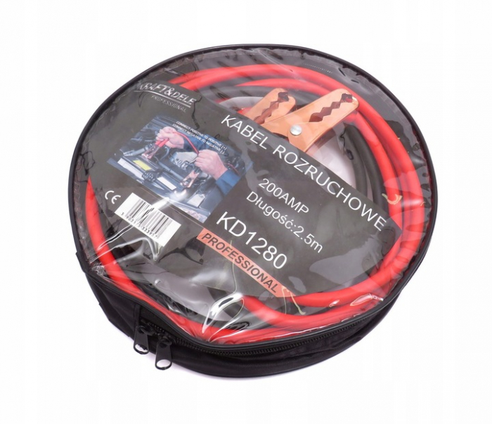Set 2 cabluri curent pornire auto, 200A, 2.5 m (KD1280) [7]