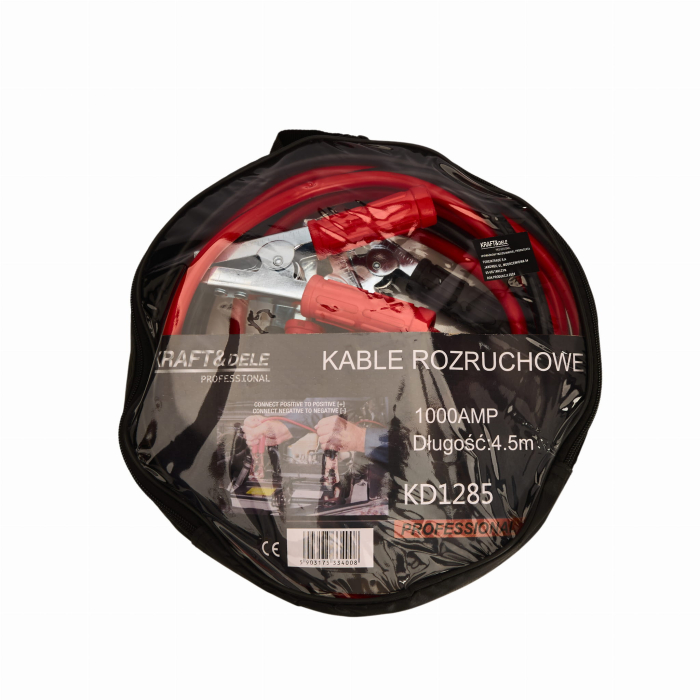 Set 2 cabluri de pornire auto 1000A 4,5m (KD1285) [6]