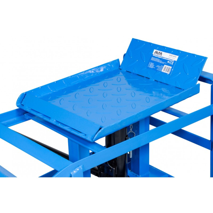 Set rampe auto metalica cu ridicare hidraulica 2 Tone 2000kg 270-375mm  + Banca atelier 2 in 1 tip sezlong si scaun, 6 roti pivotante, cadru metalic, 150 kg  (ALRN2478+KD10764) [3]