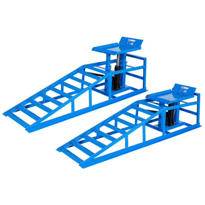 Set rampe auto metalica cu ridicare hidraulica 2 Tone 2000kg 270-375mm  + Banca atelier 2 in 1 tip sezlong si scaun, 6 roti pivotante, cadru metalic, 150 kg  (ALRN2478+KD10764) [12]