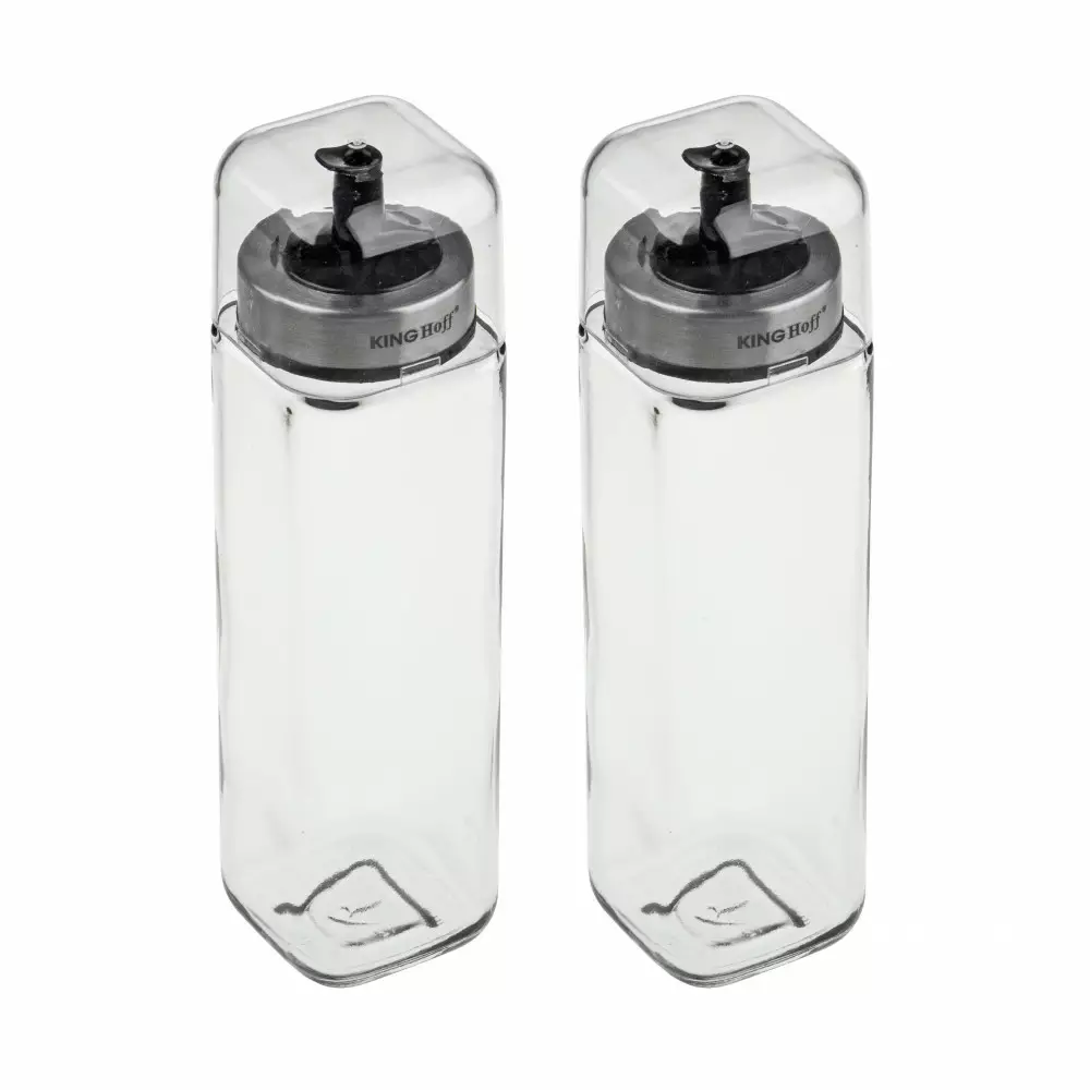 Set 2 recipiente pentru ulei si otet din otel si sticla (KH-1645) [4]