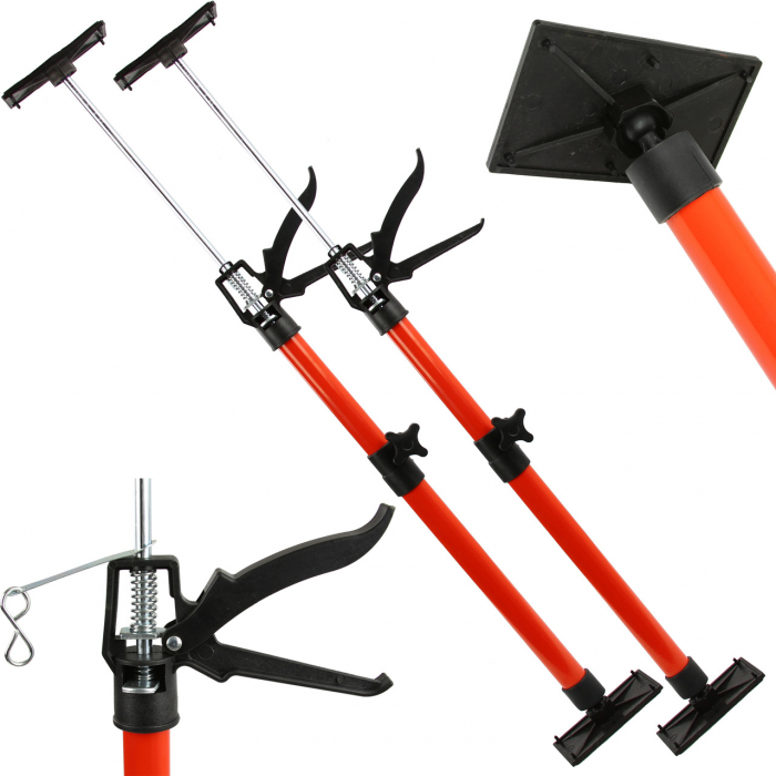 Set 2 suporti stalp dispozitiv telescopic sustinere placi panouri rigips 50-115cm (M80074) [1]