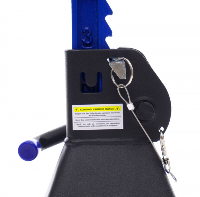 Set 2 suporti sustinere cu material protectie 2 sigurante suspendare tip capra 3 Tone auto, reglaj dinti 285-425mm (TA248) [4]