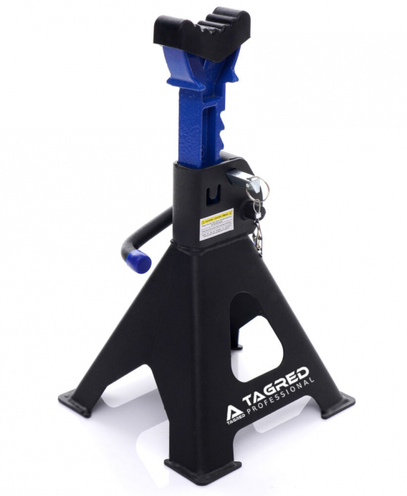 Set 2 suporti sustinere cu material protectie 2 sigurante suspendare tip capra 3 Tone auto, reglaj dinti 285-425mm (TA248) [12]