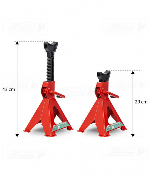 Set 2 suporti sustinere, suspendare tip capra 3 Tone auto, reglaj dinti (FR9033) [4]