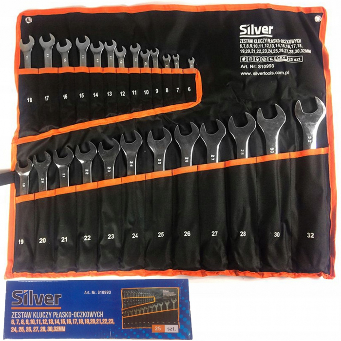 Set 25 chei fixe combinate 6-32mm 25bucati piese Cr-V (S10993) [4]