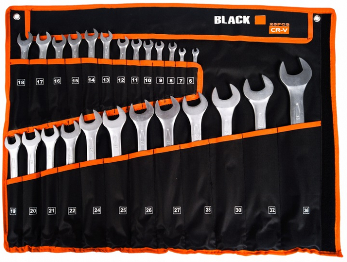 Set 25 chei fixe combinate 6-36mm 25bucati piese Chrome-Vanadium Cr-V (16008) [6]