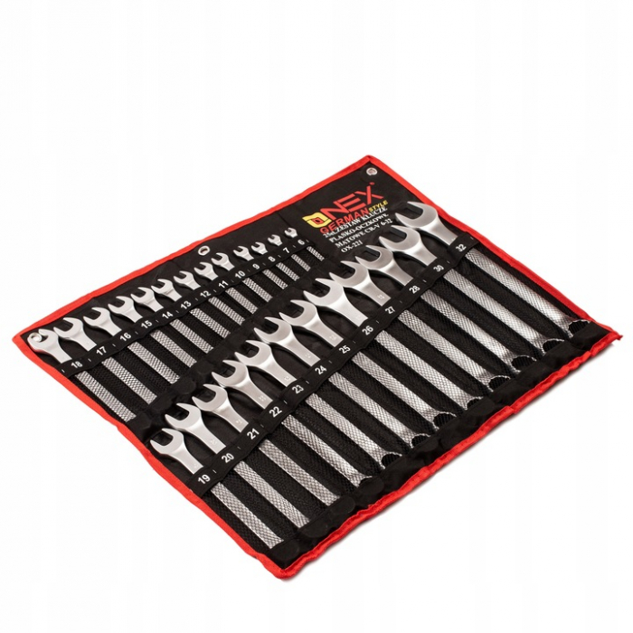 Set 25 chei fixe combinate 6-32mm 25bucati piese Chrome-Vanadium Cr-V OX-221 (OX-3221) [2]