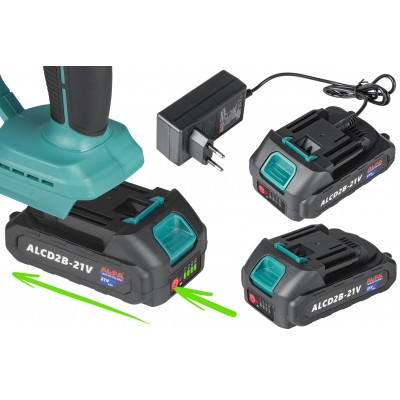 Set 2in1 drujba cu acumulator 21V de 8 inchi 20 cm cu prelungitor telescopic 250 cm (ALCD2B-21V+ALHP250) [5]