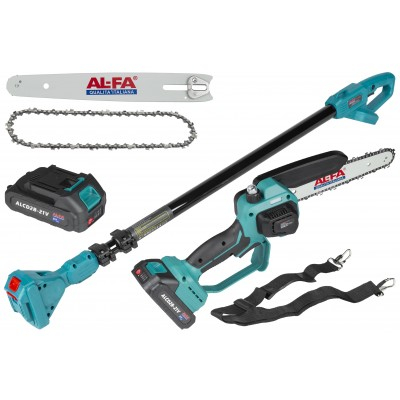 Set 2in1 drujba cu acumulator 21V de 8 inchi 20 cm cu prelungitor telescopic 250 cm (ALCD2B-21V+ALHP250) [10]