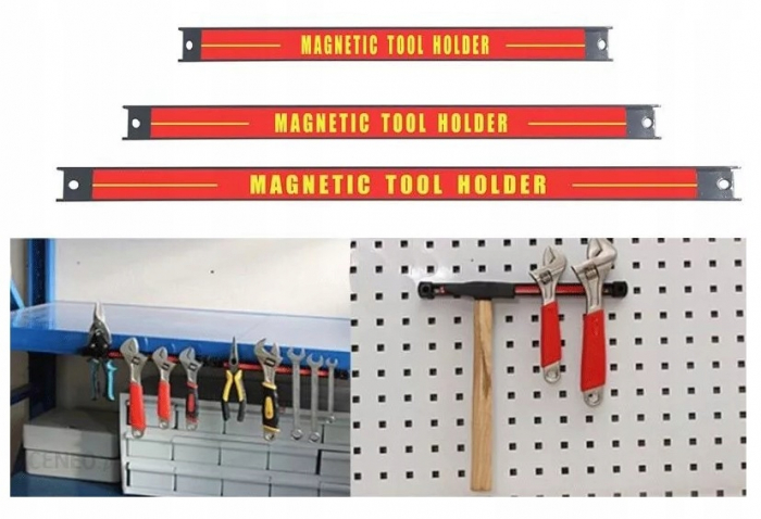 Set 3 benzi magnetice atelier pentru scule fixare perete (S10840) [1]