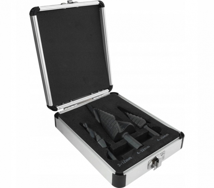 Set 3 burghie freza conica metal in trepte 4-32mm (V05052) [9]