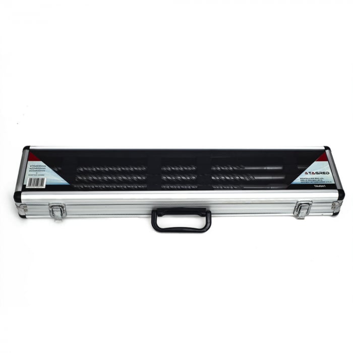 Set 3 burghie lungi 16 20 22mm x 500mm SDS Max + adaptor SDS+ pentru beton (TA4041) [2]
