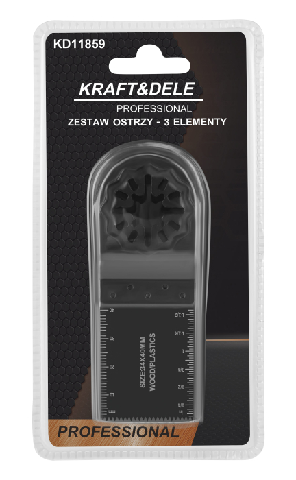 Set 3 lame pentru unealta multifunctionala pentru taiere lemn si plastic (KD11859) [8]