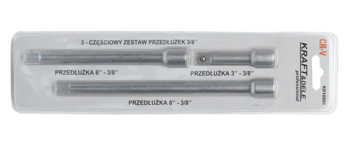 Set 3 piese, kit extensii prelungitor chei 3/8", (KD10234) [2]