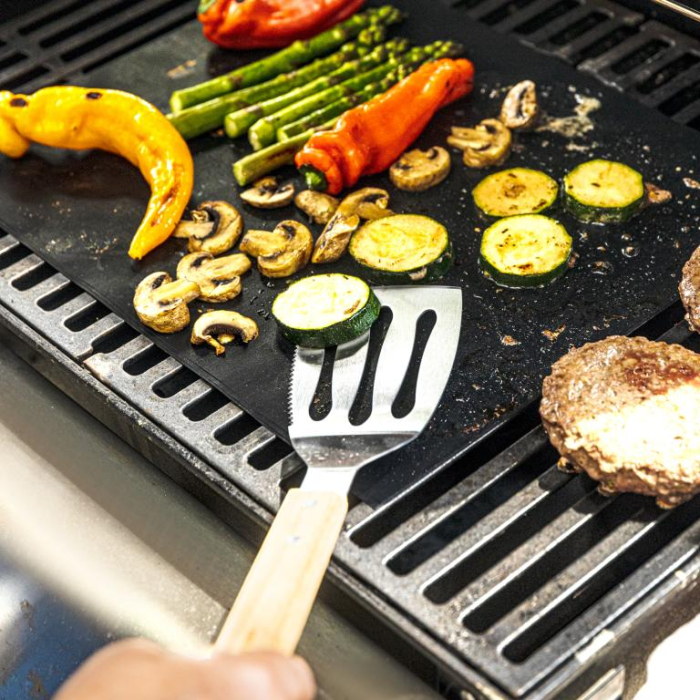 Set 3 piese ustensile de gratar din otel inoxidabil cu maner din lemn  (KH-1918) [15]