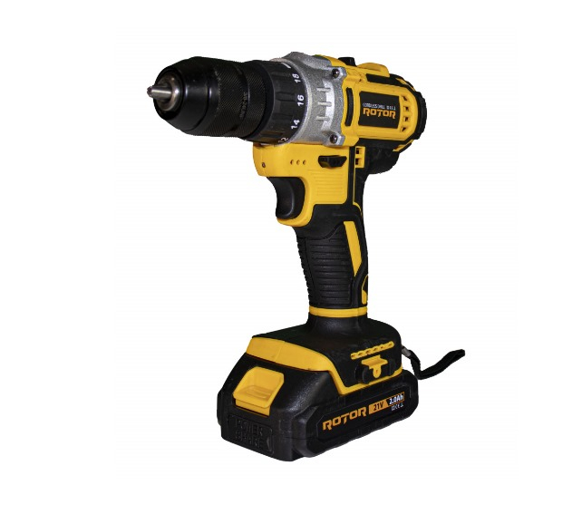 Set 3 scule electrice, polizor unghiular 1100W, 125 mm, rotopercutor 1400W, autofiletanta 35 Nm, 2 x 21V, 2 Ah3 Ah JFTS003-DC (PC13684) [2]